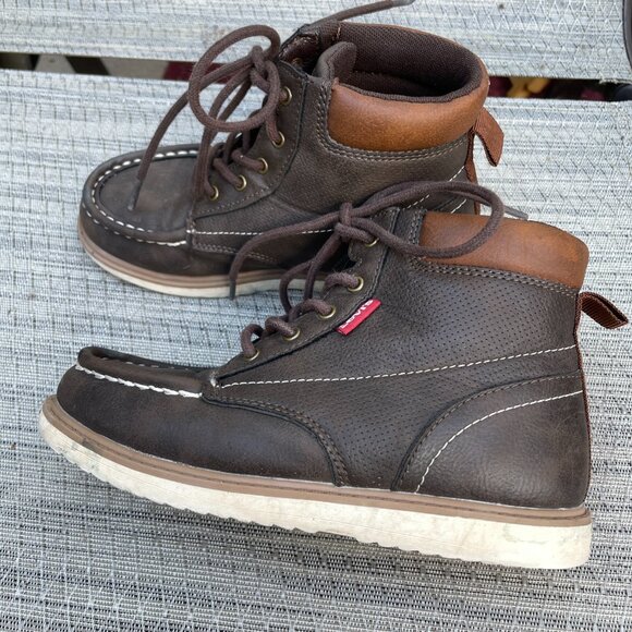Levi's Dark Brown Kids Boots - Picture 1 of 9